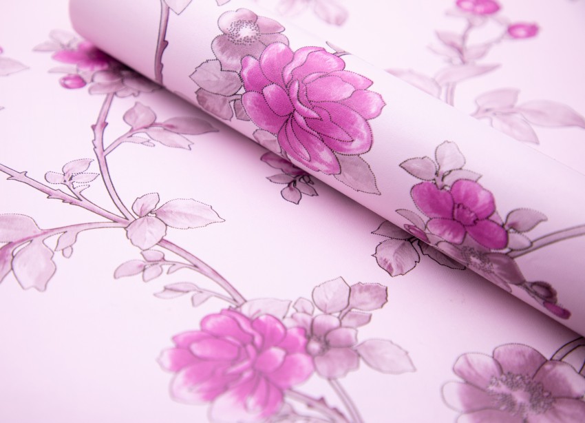 290325839  Orla Pink Floral Wallpaper  by AStreet Prints